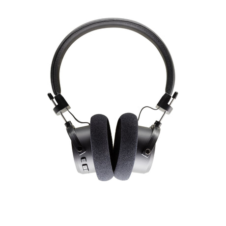 Grado GW100x Wireless Open-Back Headphones, Black, front view with both cushions facing camera