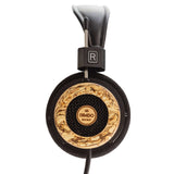 Grado Hemp Classic Series Open-Back Headphones, Hemp and Maple, hempwood earcup close-up