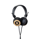Grado Hemp Classic Series Open-Back Headphones, Hemp and Maple, three-quarter diagonal view
