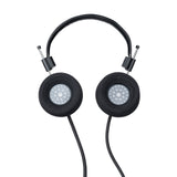 Grado L Cushions Replacement Earpads, black foam, cushion side view, shown fitted to the Grado RS1