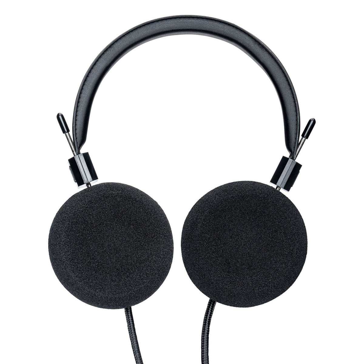 Grado S Cushions Replacement Earpads, black foam, cushion side view, shown fitted to the Grado SR60