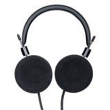 Grado S Cushions Replacement Earpads, black foam, cushion side view, shown fitted to the Grado SR60