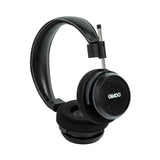 Grado Signature S150 Open-Back Headphones, Matte Black, angled view showing the padded leather headband