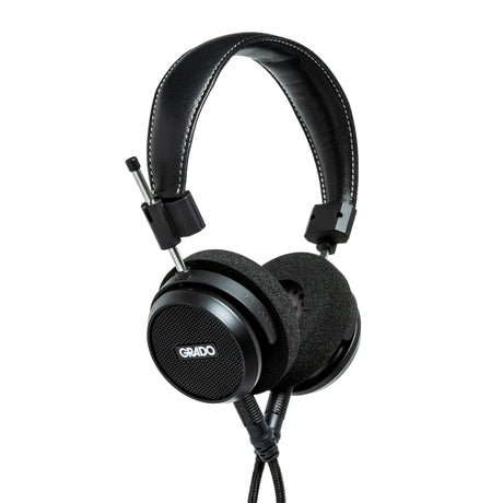 Grado Signature S150 Open-Back Headphones, Matte Black, three-quarter view facing left