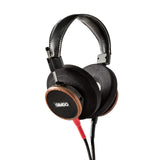 Grado Signature S550 Open-Back Headphones, Brazilian Walnut, three-quarter diagonal view