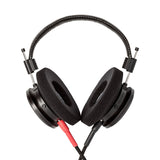 Grado Signature S750 Open-Back Headphones, Black Aluminum, cushion side of both earcups facing camera