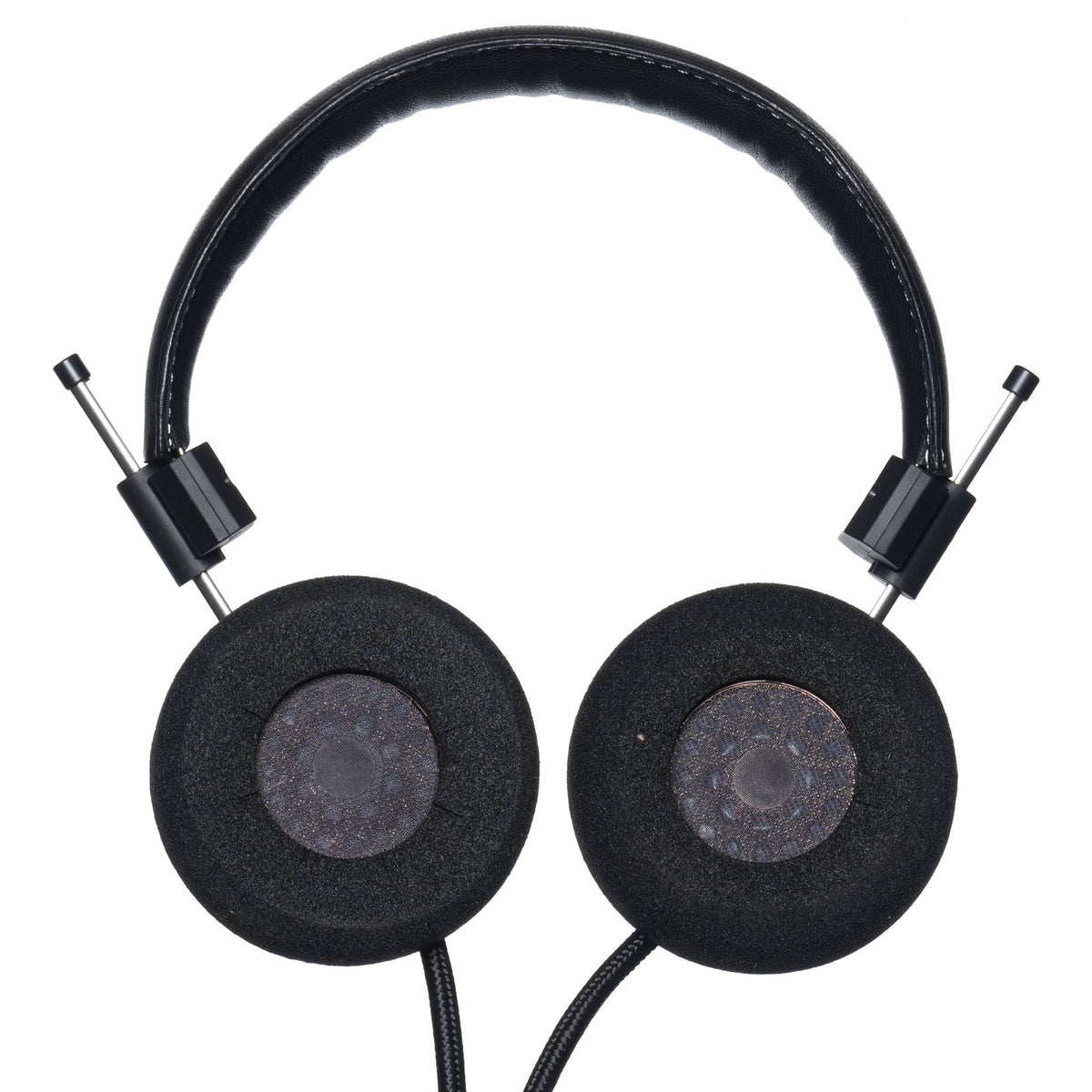 Grado SR325 Classic Series Open-Back Headphones, Black, rear view of open-back driver mesh