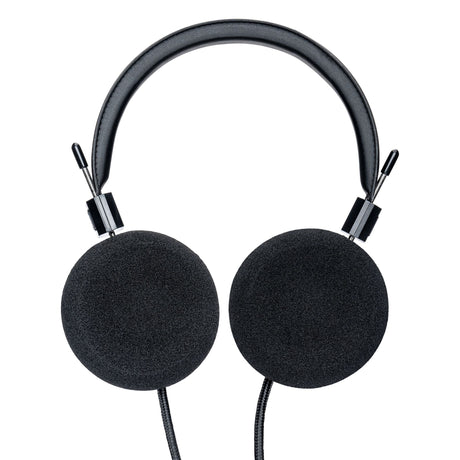Grado SR60 Classic Series Open-Back Headphones, Black, S cushion earpads facing camera