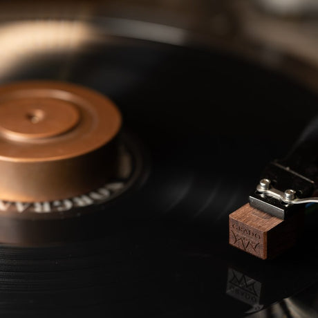 Grado Lineage cartridge warm-toned lifestyle shot