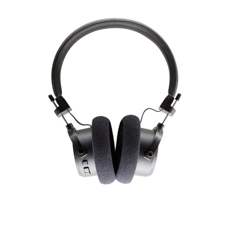 Grado W Cushions Replacement Earpads, black foam, cushion side view, shown fitted to the Grado GW100x