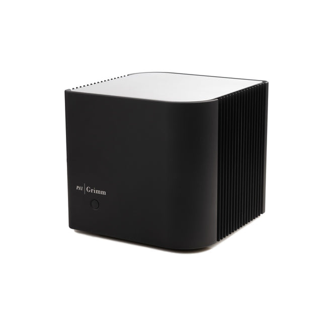 Grimm Audio PA1 mono-block power amplifier, three-quarter front view