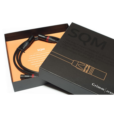 Grimm Audio SQM XLR interconnect cable pair in box
