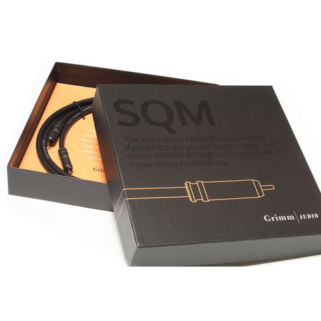 Grimm Audio SQM RCA interconnect cable pair in box