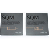 Grimm Audio SQM RCA and XLR cable pairs with packaging