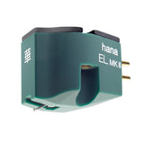 HANA EL MK II Moving Coil Phono Cartridge, Moss Green, three-quarter diagonal view