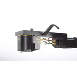 HANA MH Moving Coil Phono Cartridge (Open Box), mounted on a headshell with gold pins and colored lead wires