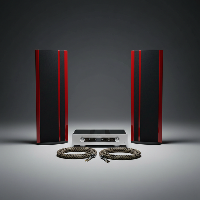 Mike's $19,500 HiFi System featuring Magnepan 3.7x planar magnetic speakers, Primare I35 Prisma integrated amplifier in titanium, and ViaBlue SC-6 Air speaker cables in a professional studio setting