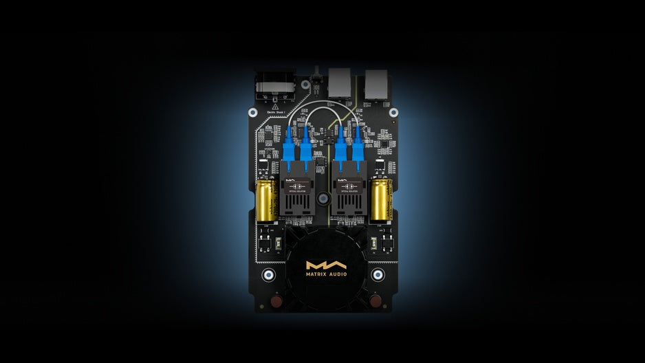 Matrix Audio SI-1 internal PCB with dual-channel optical isolation and femtosecond clocks