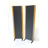 Magnepan 2.7i Planar Magnetic Speakers, Gray, front view of stereo pair