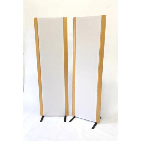 Magnepan 2.7i Planar Magnetic Speakers, Off-White, front view of stereo pair