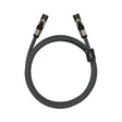 Matrix Audio CAT6A Network Patch Cord coiled with two shielded RJ45 connectors and braided nylon sleeve