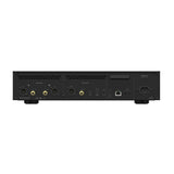 Matrix Audio MS-1c Black rear panel with XLR, RCA, AES/EBU, coaxial, optical, USB DAC, IIS-LVDS, USB 3.0, LAN, and trigger connections