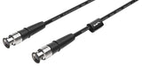 Matrix Audio Silver Copper Hi-Fi Clock Cable, Black, crimped BNC connectors close-up