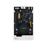 Matrix Audio SU-1 USB Isolation Switcher, internal top view with the lid removed showing the circuit board and toroidal transformer