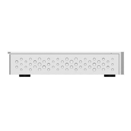 Matrix Audio SU-1 USB Isolation Switcher, Silver, side profile showing the perforated ventilation panel