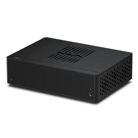 Matrix Audio TS-1 Music Streamer, Obsidian Black, three-quarter view facing left