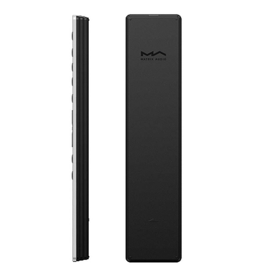 Matrix Audio RM4B Remote Control side profile and rear view