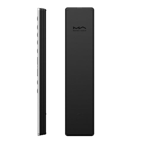 Matrix Audio RM4B Remote Control side profile and rear view