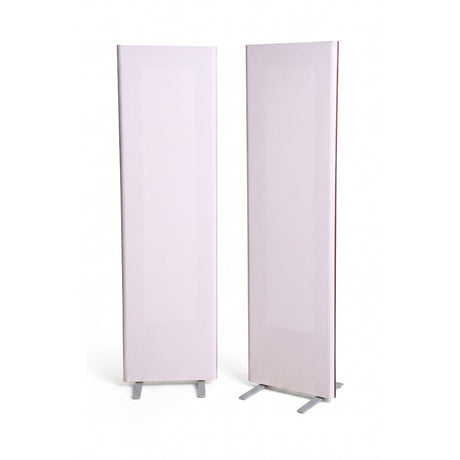 Magnepan 1.7i Planar Magnetic Speakers, Cherry White, front view of stereo pair