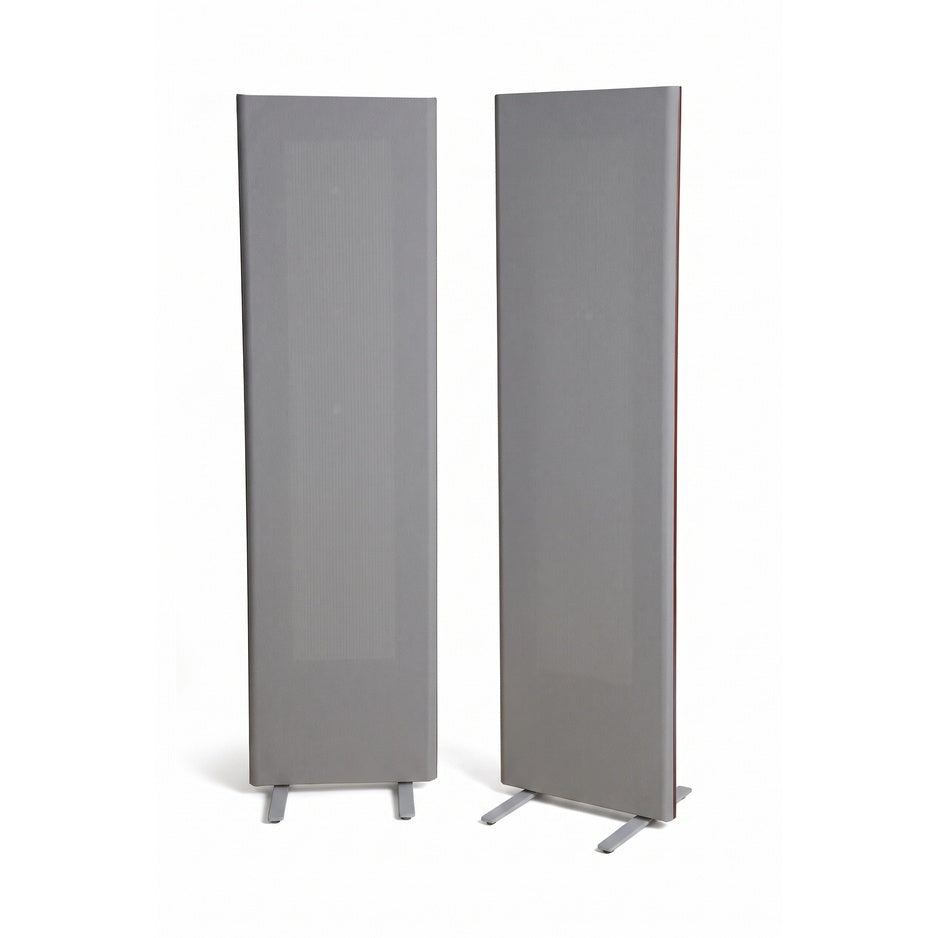 Magnepan 1.7i Planar Magnetic Speakers, Gray, front view of stereo pair