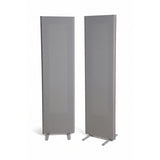 Magnepan 1.7i Planar Magnetic Speakers, Gray, front view of stereo pair