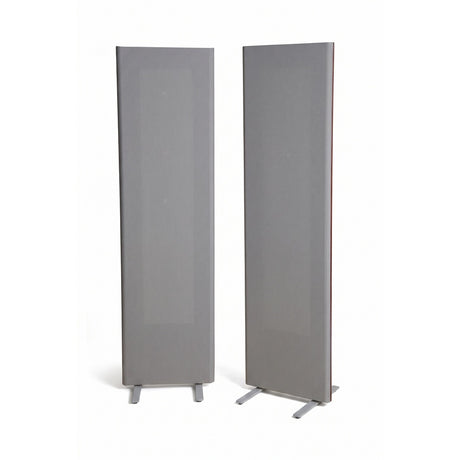 Magnepan 1.7i Planar Magnetic Speakers, Gray, front view of stereo pair