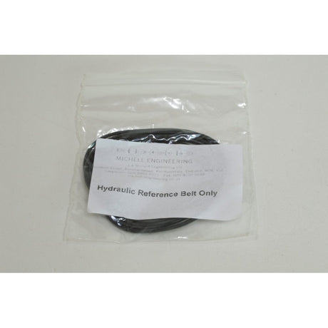 Michell Hydraulic Reference Drive Belt, in Michell Engineering packaging, front view of label