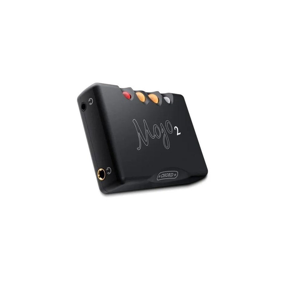 Chord Electronics Mojo 2 three-quarter angle showing top and side