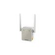 NETGEAR EX6120 WiFi Range Extender, white, three-quarter view with antennas raised