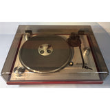 Oracle Audio Bronze Dust Cover, Bronze, top view on an Alexandria MkII
