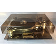 Oracle Audio Bronze Dust Cover, Bronze, front view on a Delphi MkI