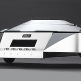 Oracle Audio CD1000 MkIII CD Transport, brushed aluminum, front display and control buttons close-up