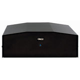 Oracle Audio Delphi MkVII Reference Turntable, included Turbo MkII power supply, front view