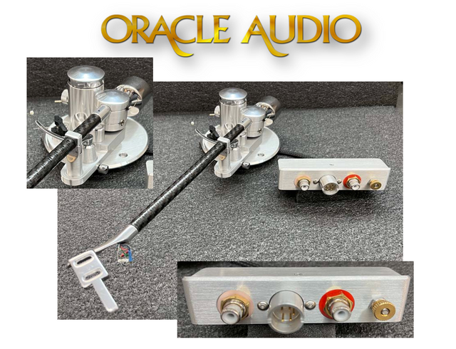 Oracle Audio Reference Tonearm with rear terminal detail