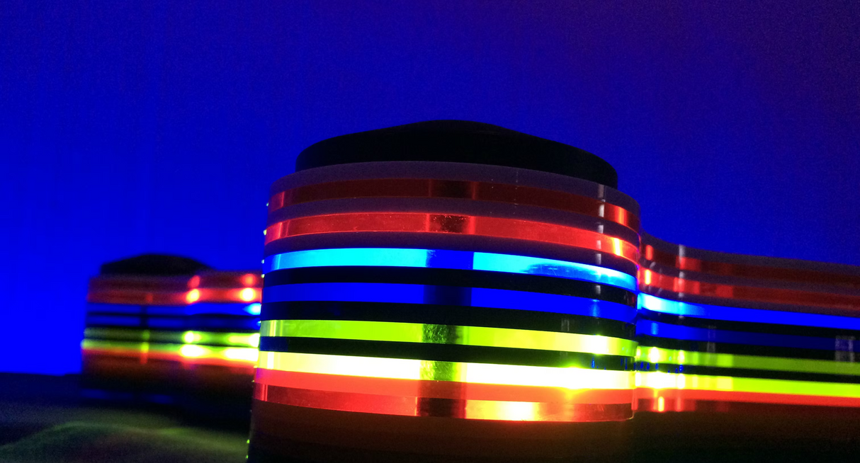 Oracle Audio Origine Mk2 with LED lighting module illuminating all acrylic layers