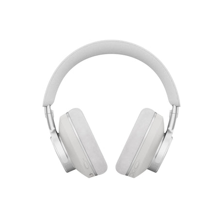 Melomania P100 white side view showing earcup controls