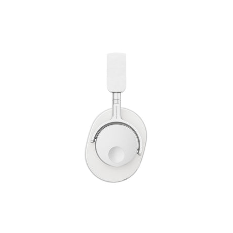 Melomania P100 SE white earcup detail showing premium materials