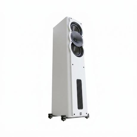 Perlisten A3t Tower Speaker White Diagonal View