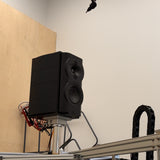 Perlisten S4b Black Edition Bookshelf Speaker, Black, lifestyle, on a Klippel Near Field Scanner at Perlisten