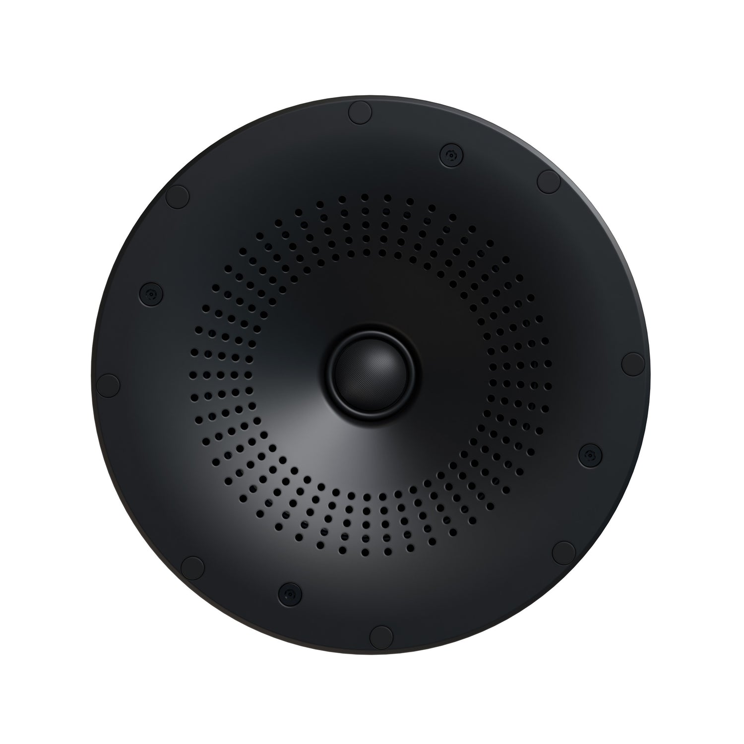 Perlisten X2ic In-Ceiling Speaker, front view of the baffle with the grille removed